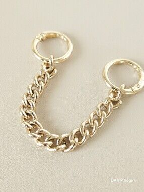 6" Light Gold Chain Handbag Strap Extender
